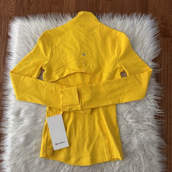 Lululemon Define Jacket Luon Maize Yellow Women’s Size 2 Full Zip Yoga Gym NWT - Picture 2 of 10